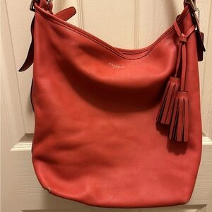 Coach Red Leather Legacy Hobo  Women's Bag